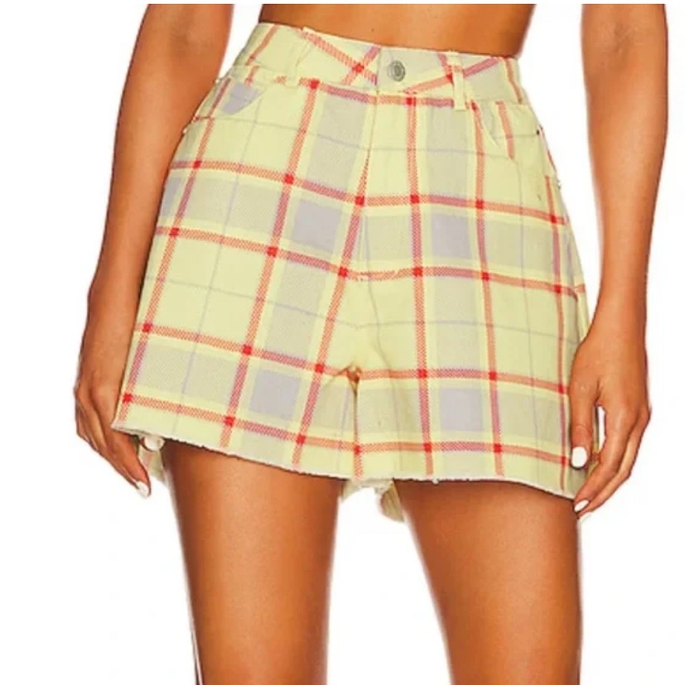 Weworewhat plaid Boyfriend Shorts